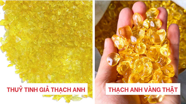 Phân biệt thuỷ tinh giả và thành anh thật