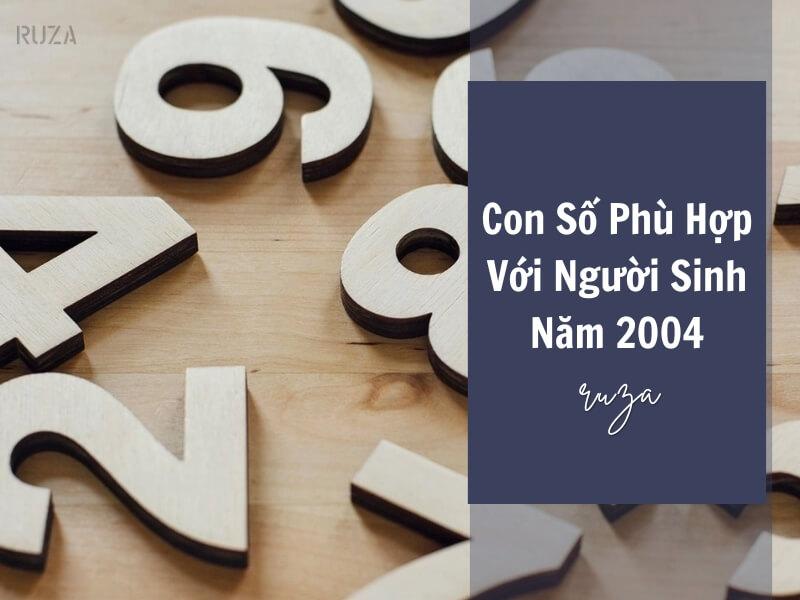 Con số phù hợp với người sinh năm 2004