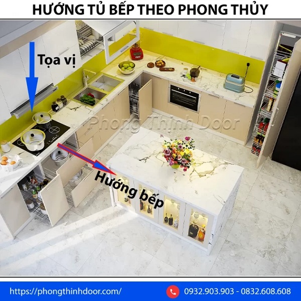 Hướng bếp ngược hướng nhà có được không?