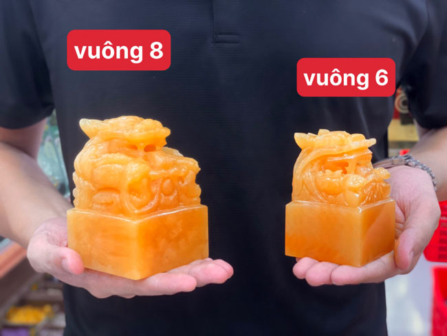 Ấn Rồng Ngọc Hoàng Long Đế 6cm ~ 10cm